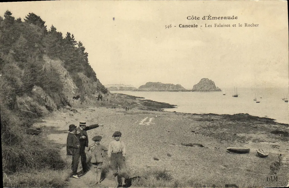 Côte d'Émeraude - Cancale - As Falésias e o Rocha — R.I.M. n° 546 - Frente