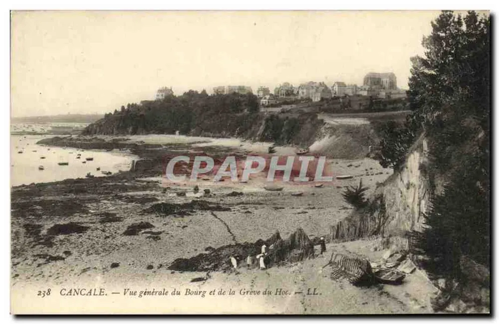 Cancale — Allgemeine Ansicht des Bourg und der Grève du Hoc — LL - Vorderseite