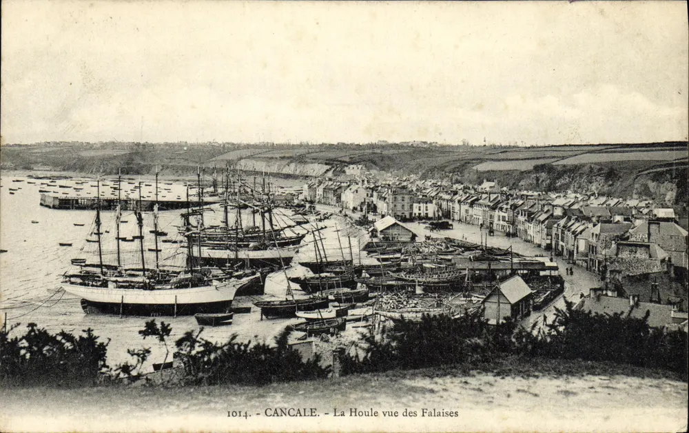 Cancale - Die Houle von den Klippen aus gesehen — anonymer Verlag, Seriennummer 1014 - Vorderseite