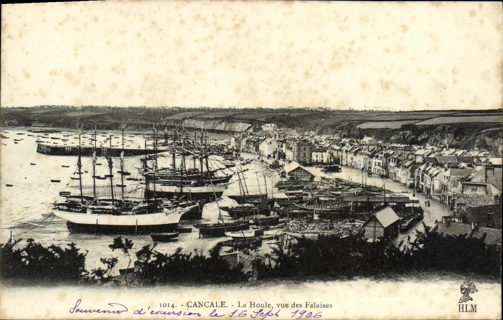 CANCALE - Die Wellen, Aussicht von den Klippen — HLM, Nr. 1014 - Vorderseite