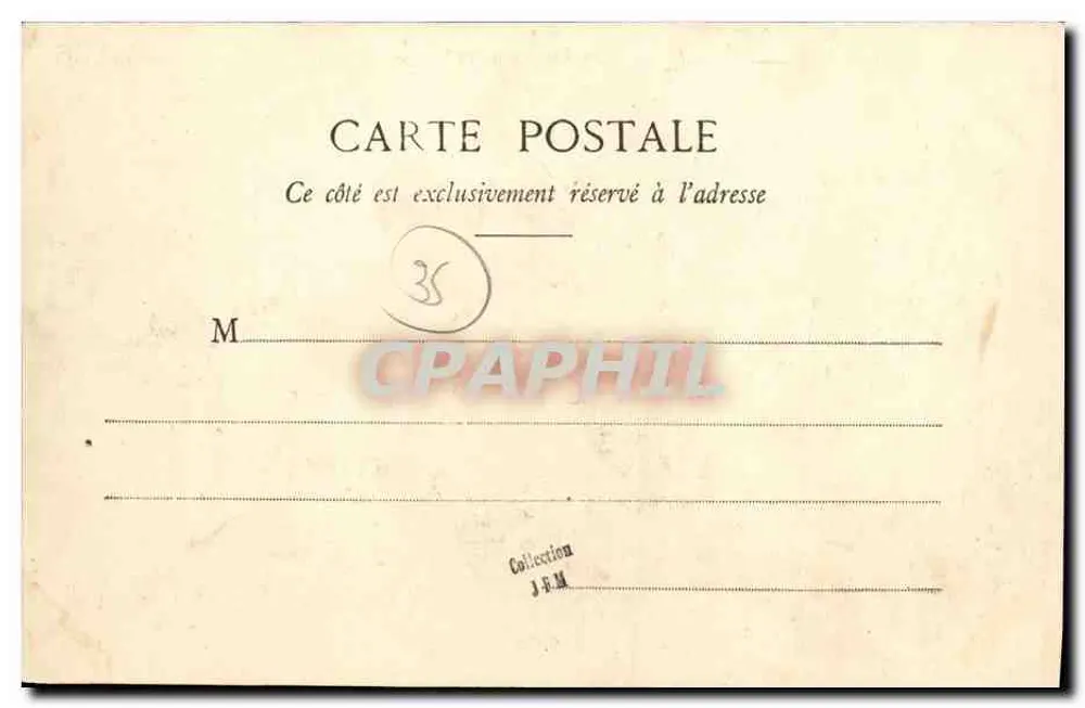 Cancale — Das Schälen der Austern — Sammlung H. L. M. Nr. 119 - Rückseite