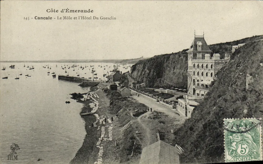 Côte d'Émeraude - Cancale - Le Môle und das Hotel Du Guesclin — HLM, n°145 - Vorderseite