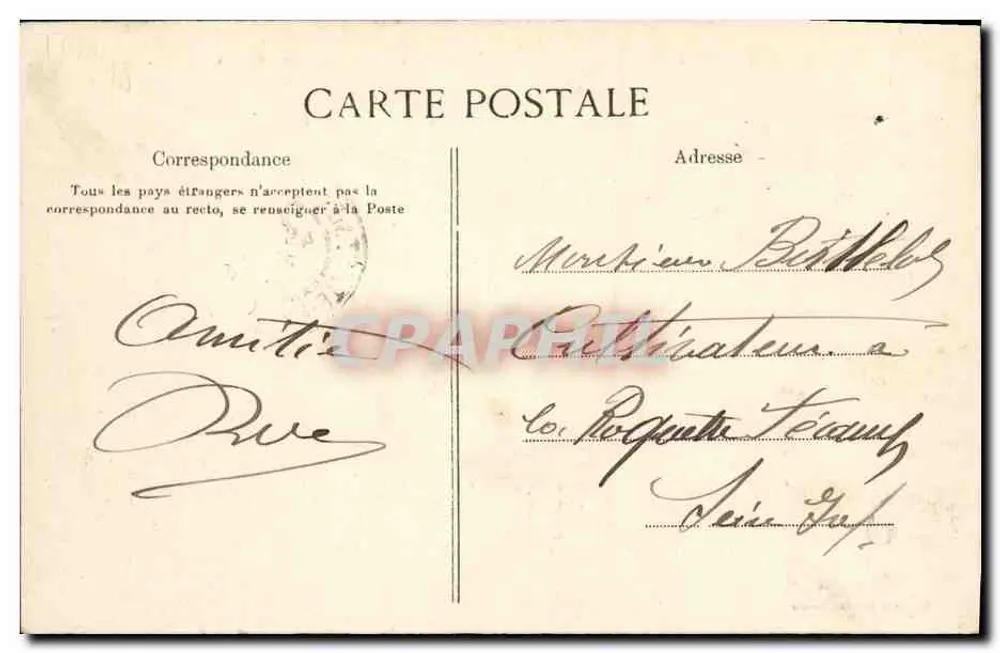Cancanale — Das Oyster-Verpacken — L. G. - Rückseite