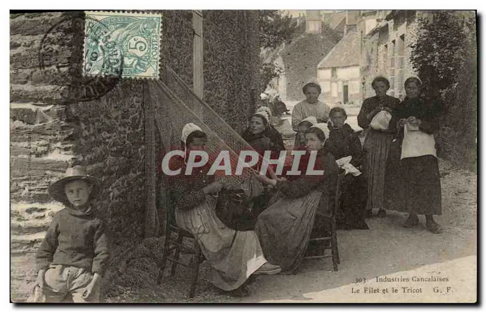Industries Cancalaises — Le Filet et le Tricot — G. F. - Recto