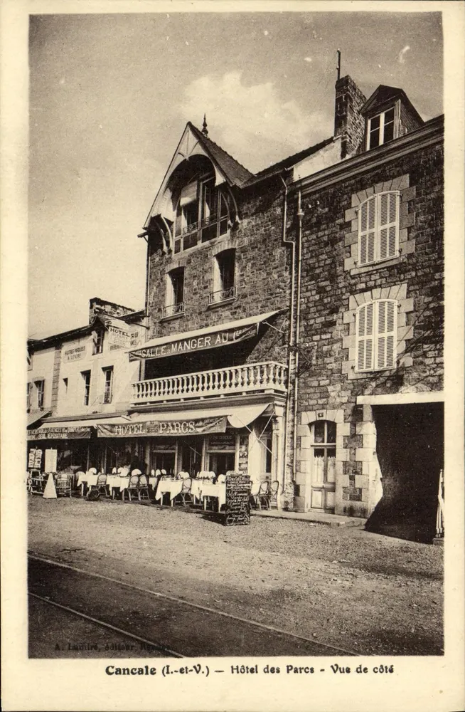 Cancale (I.-et-V.) — Hotel dos Parques — Vista lateral - Frente