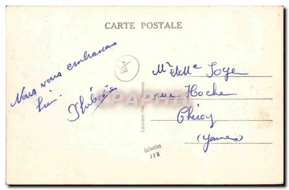 Küste von Émeraude — Cancale — Die Muschelzuchten und der Felsen von Cancale — Verlag: Briz, Nr. 1104 - Rückseite