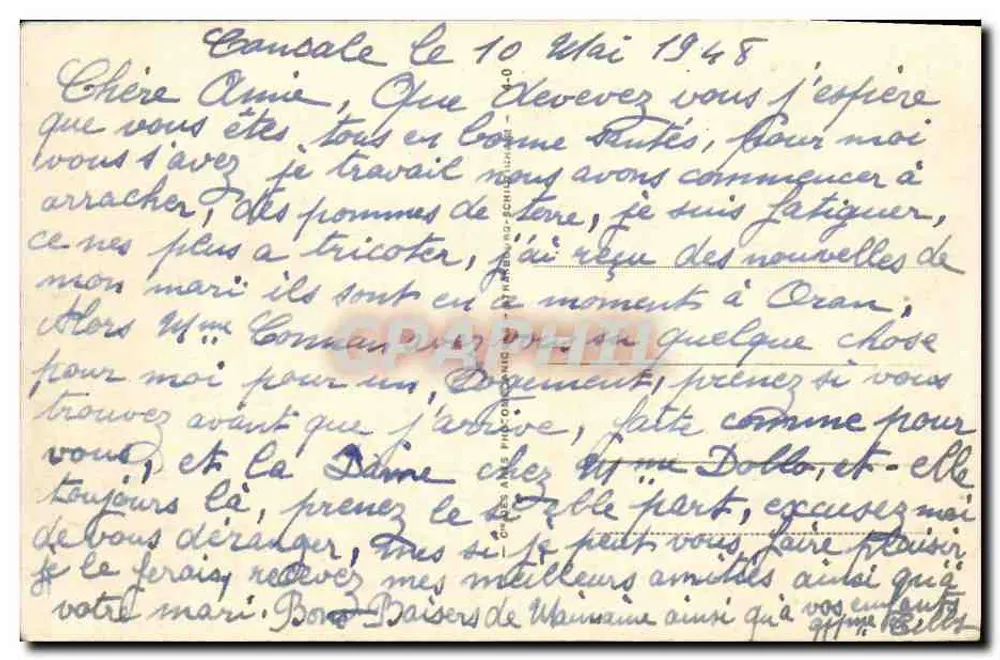 Les Quals — port de Cancale — editor LL 50 - Verso