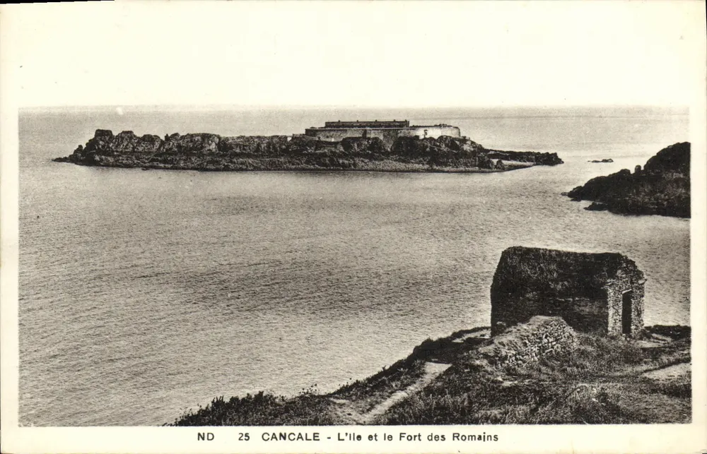 Cancale - Die Insel und das römische Fort — ND 25 — C* des Arts Photomécaniques, Straßburg - Vorderseite