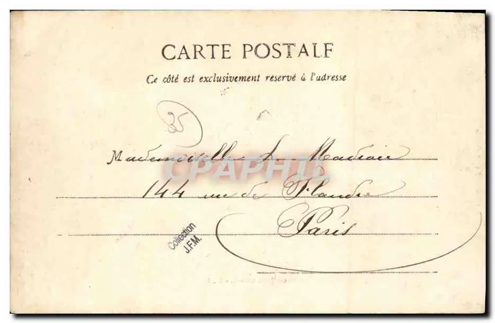 Cancale - La Houle (lado Oeste) — G. F. — Coleção Gréland, Cancale - Verso