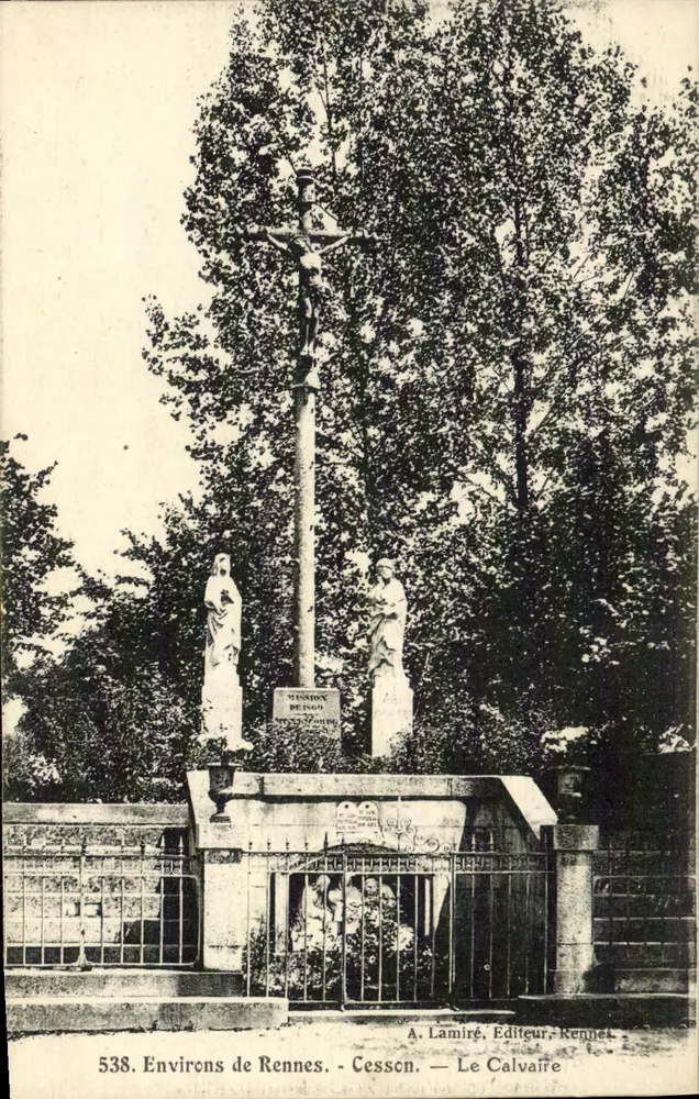 Arredores de Rennes - Cesson - O Calvário — A. Lamiré, Editor, Rennes - Frente