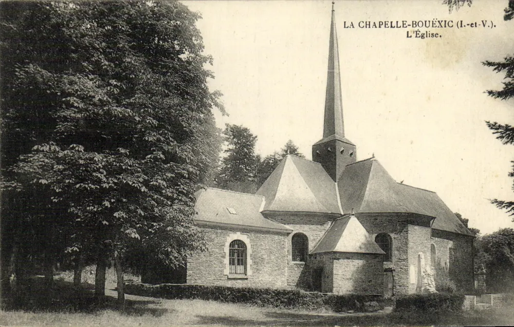 La Chapelle-Bouëxic (I.-et-V.) — A Igreja — editor não identificado, número de série não visível - Frente