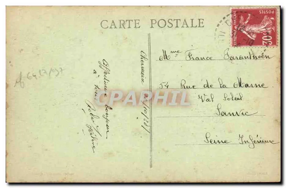 Cherrueix (I.-et-V.) — La Rosnière - Les Grèves — Phot. Combier - Macon - Rückseite