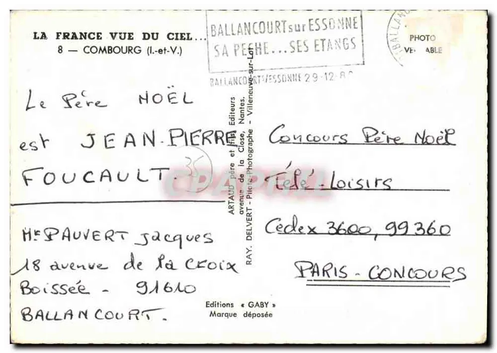 Nouvelles Laiteries du Mont-Dol Combouurg — Gaby Éditeur n°1 et Vi - Verso