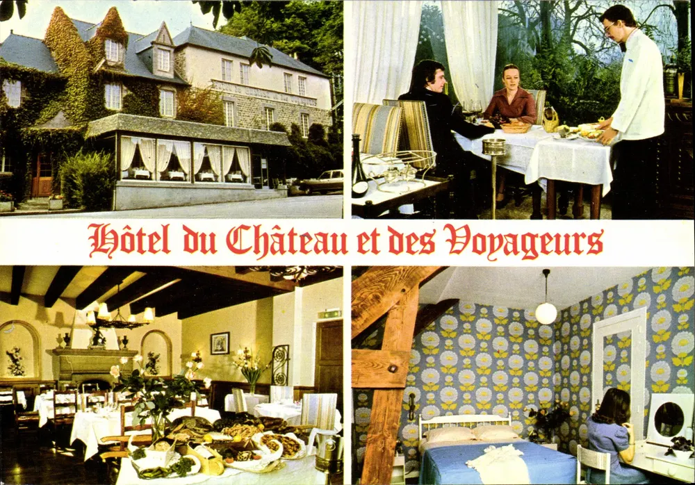 Hotel du Château et des Voyageurs — Combourog (Bretagne) — Imprimeur Combier - Vorderseite