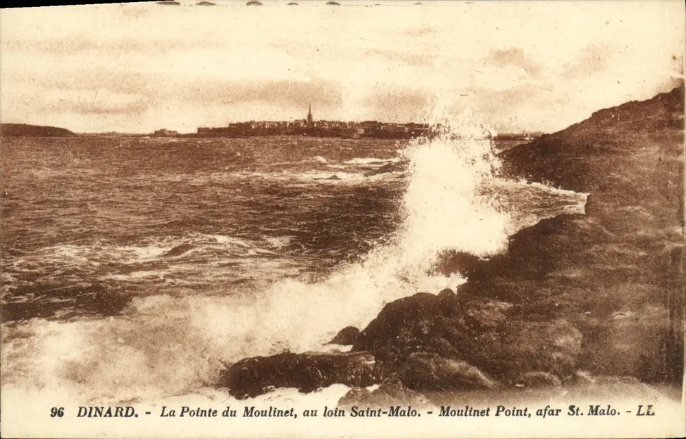 Dinard - Die Pointe du Moulinet, im Hintergrund Saint-Malo - LL - Vorderseite