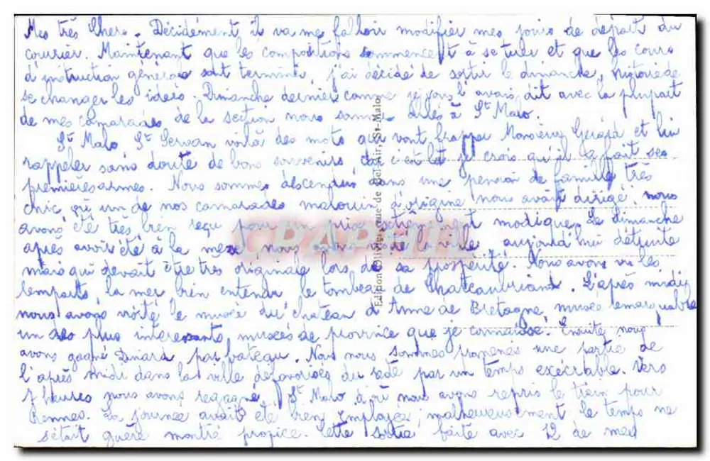 Dinard - O Casino — visão do cais e do cassino, editor 706 - Verso