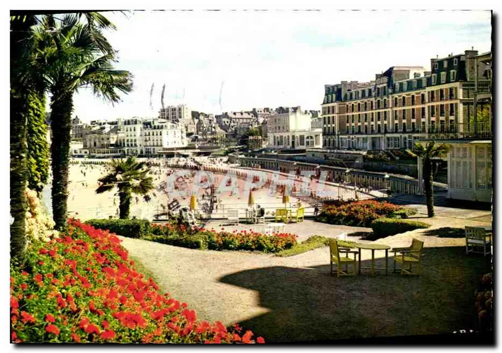Dinard — Spiaggia dell'Ecluse — vista dalla Terrazza del Crystal — Lumicap - Recto