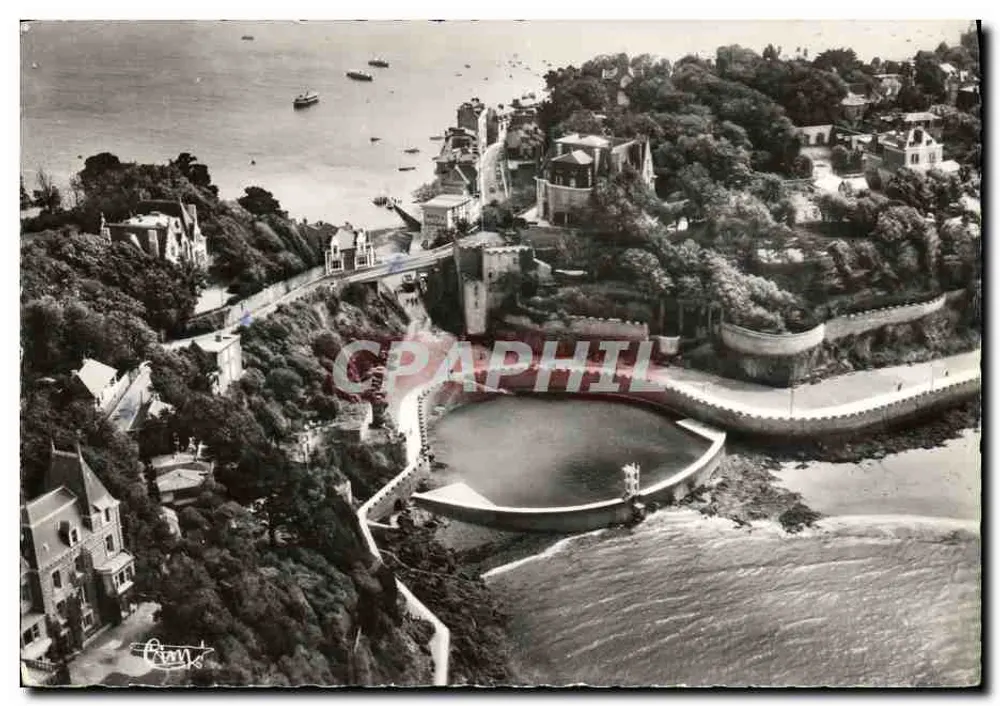 Dinard (Ille-et-Vilaine) — Widok z lotnictwa — Basen i most Emeraude — Fotograf Vénitabile - Awers