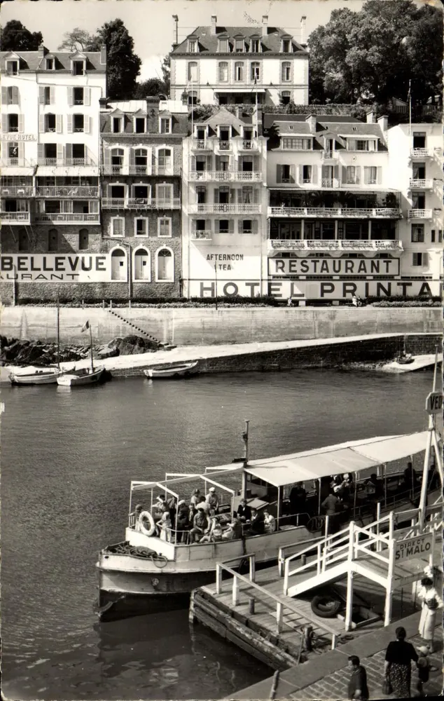 Dinard - Der Fähranleger und die Hotels « Printania » und « Bellevue » — Edition Glatigny, Nr. 9010 - Vorderseite