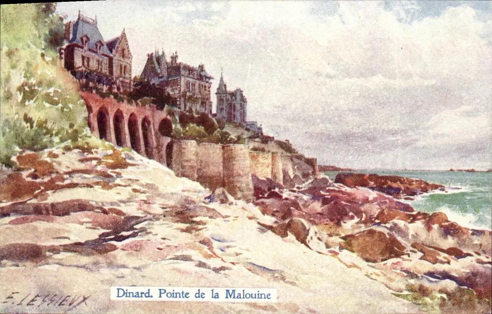 Dinard. Ponta da Malouine — vista do arquiteto E. Lechrieux - Frente