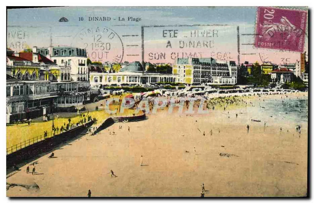 Dinard - A Praia — vista da praia e dos edifícios — editor desconhecido, n° 10 - Frente