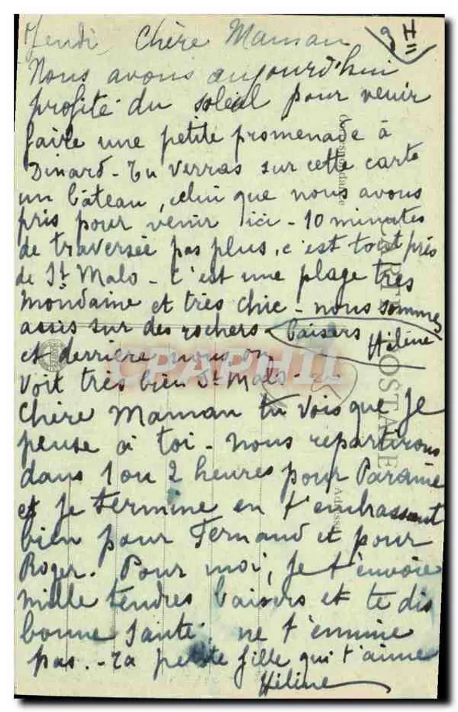 Dinard - O Bac - As Vedetas - G.F. - Coleção T. Guérin, St-Malo - Verso