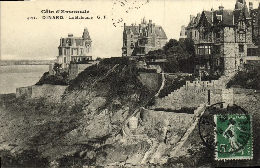 Costa de Esmeralda - Dinard - La Malouine - G.F. - Coleção Guérin, suc. em St-Malo - Frente