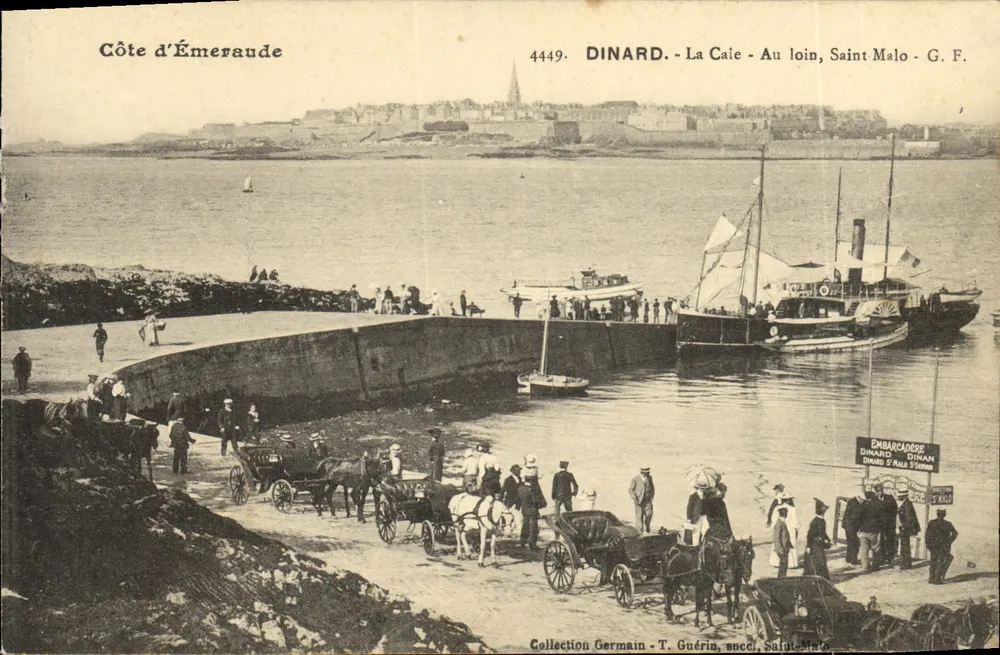 Dinard - La Cale - Im Hintergrund, Saint-Malo - G.F. - Collection Germain - T. Guérin, succ. Saint-Malo - Vorderseite