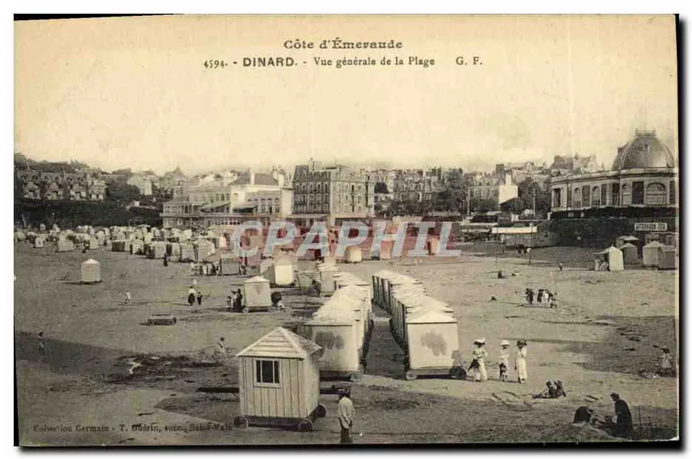 Dinard - Vista geral da Praia — Costa da Esmeralda, G.F. n°4594 - Frente