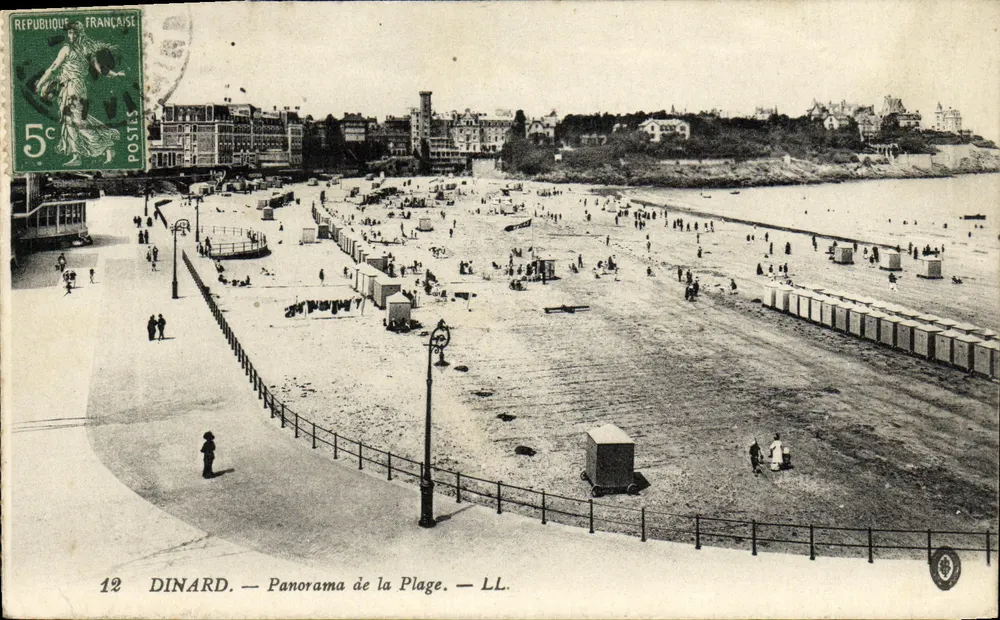 Dinard — Panorama da Praia — LL. - Frente