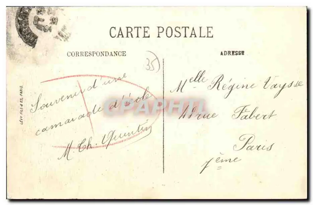 Dinard — A Praia — A Hora do Banho — LL. - Verso