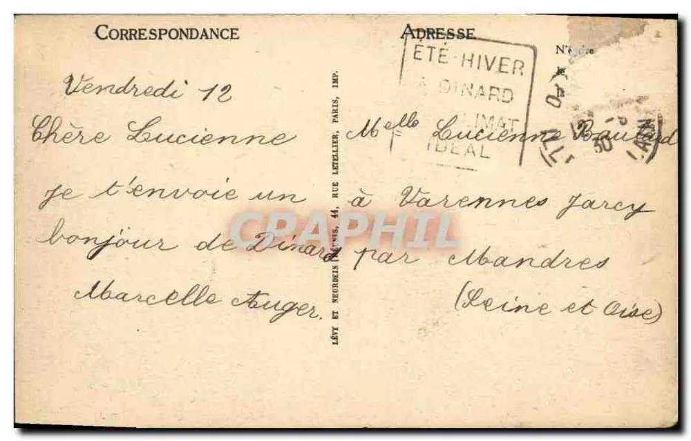 Dinard — Die Schwimmbecken Porte d'Émeraude — LL - Rückseite
