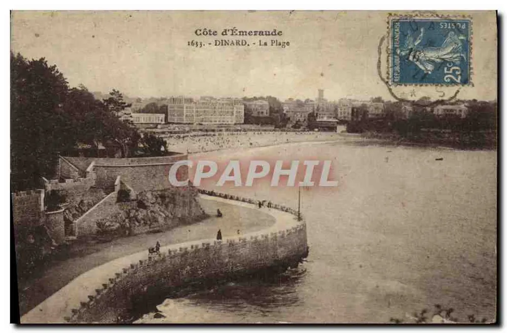Dinard - A Praia — Costa da Esmeralda, editor desconhecido, número de série não visível - Frente
