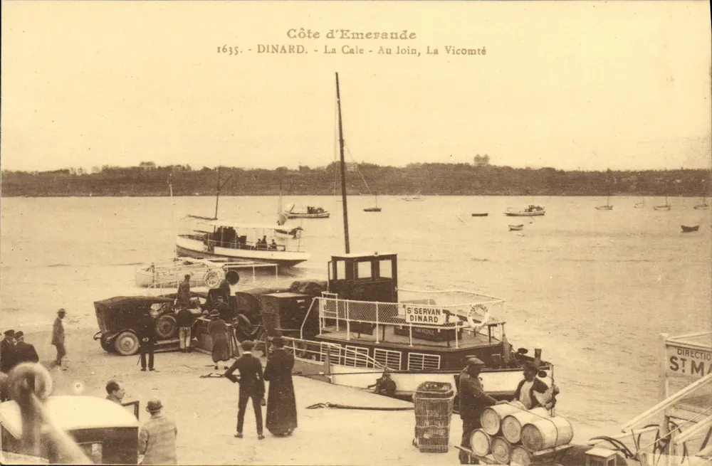 Costa de Émeraude — Dinard — La Cale e La Vicomté — Editor Laurent-Nel Rennes - Frente