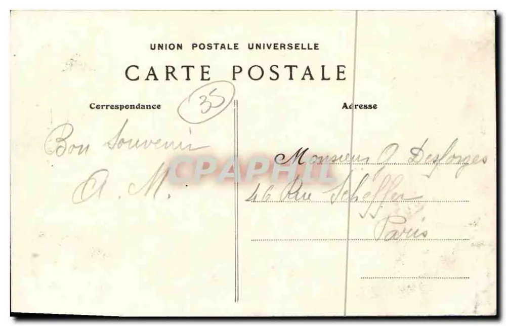 Dinard — Ansicht der Türme des Schlosses des Schwarzen Prinzen — G.F. n°4828 - Rückseite