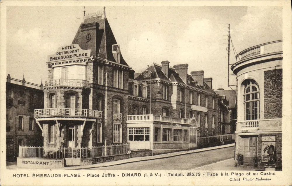 Hotel Restaurant Émeraude-Plage — Dinard (Ille-et-Vilaine) — Malouine Fotografie - Vorderseite