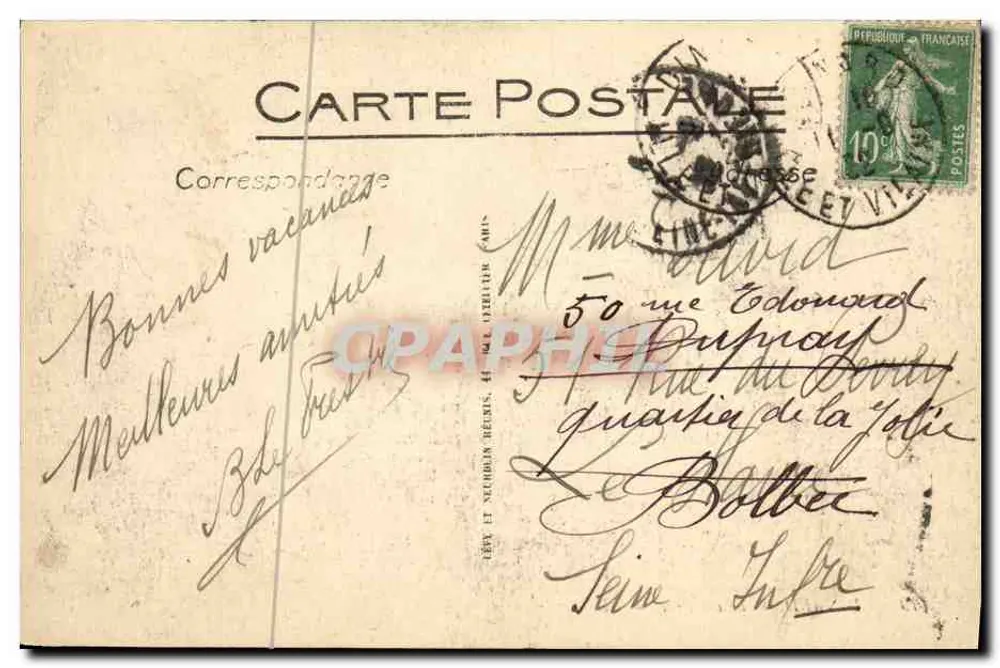 Dinard — Bric-à-Brac — LL. — N° 419 - Verso