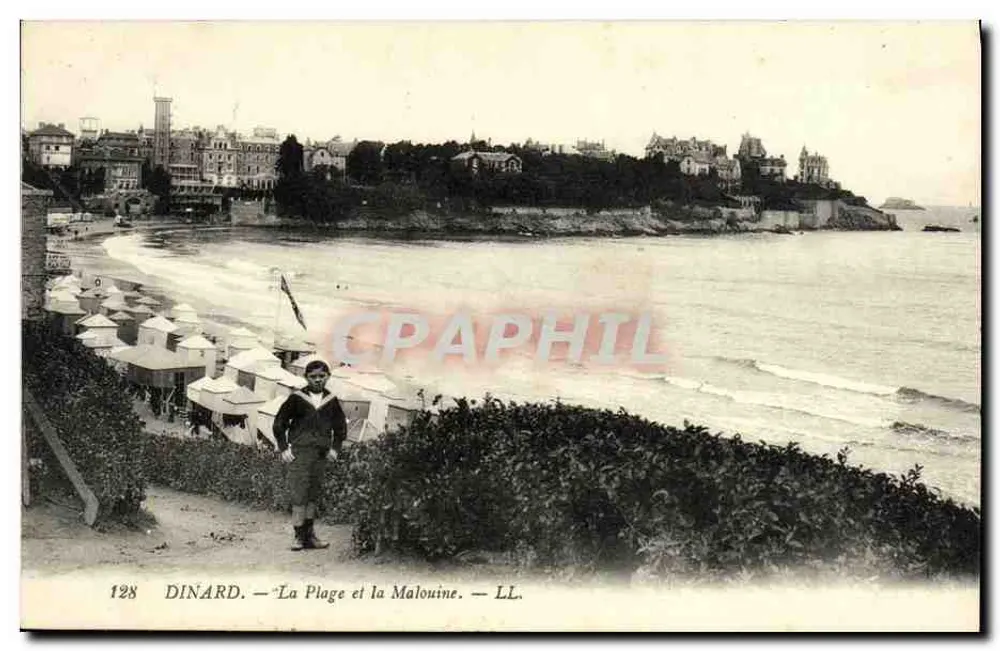Dinard — Die Strände und die Malouine — LL. n° 128 - Vorderseite