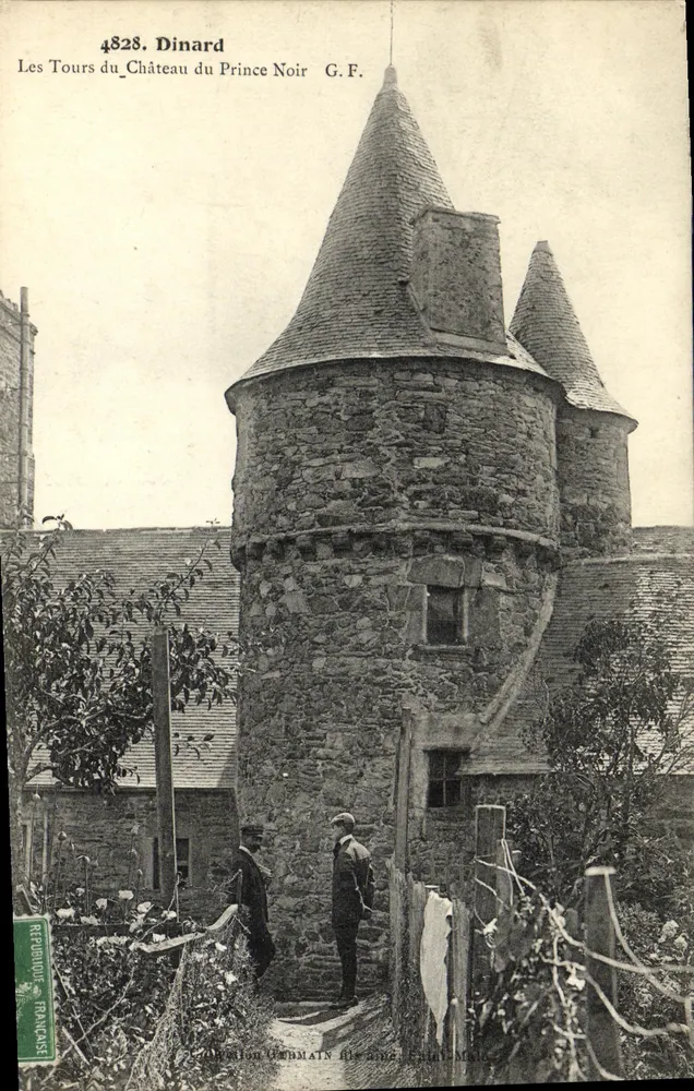Dinard — Die Türme des Schlosses des Prinzen Noir — G.F. (n° 4828) - Vorderseite