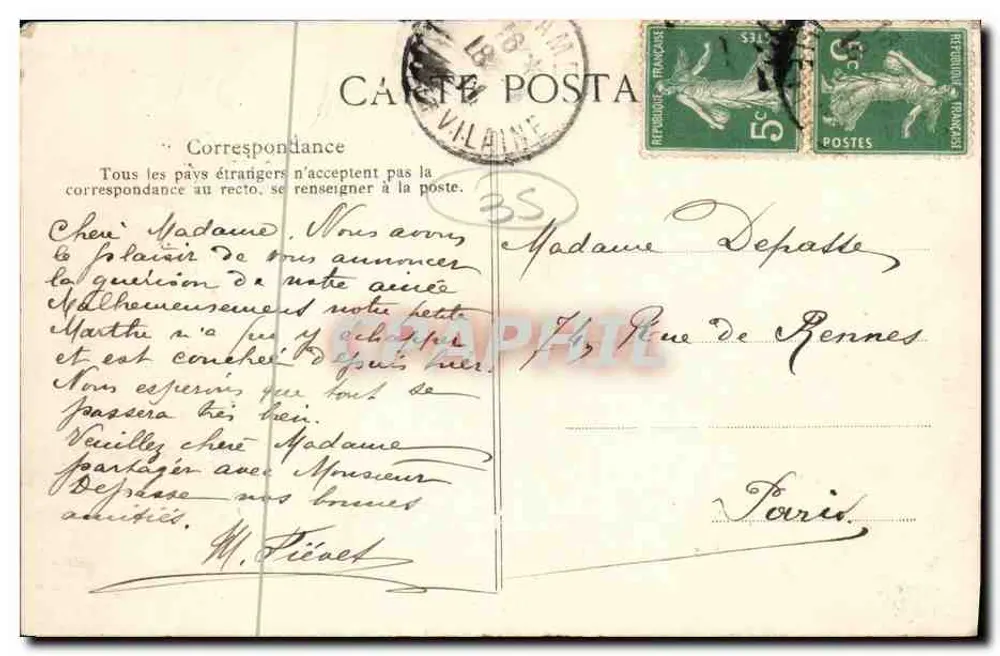 Dinard — La Cale — Côte d'Émeraude — editor desconhecido, n°8 - Verso
