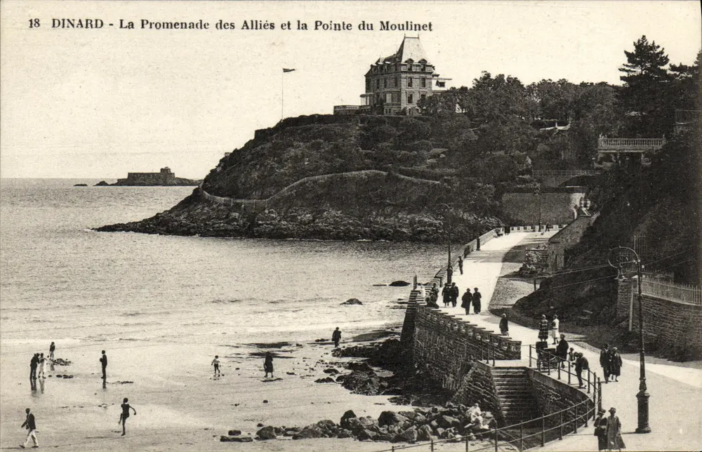 Dinard - Die Promenade des Alliés und die Pointe du Moulinet — Verlag Au Khédi, St-Malo - Vorderseite