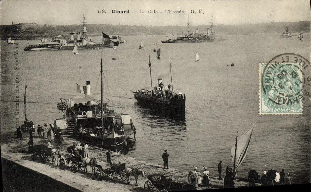 Dinard — La Cale — L'Escadre — G.F. — editor G. F. — n° 118 - Frente