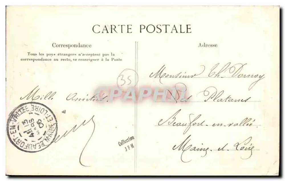 Dinard — La Cale — L'Escadre — G.F. — editor G. F. — n° 118 - Verso
