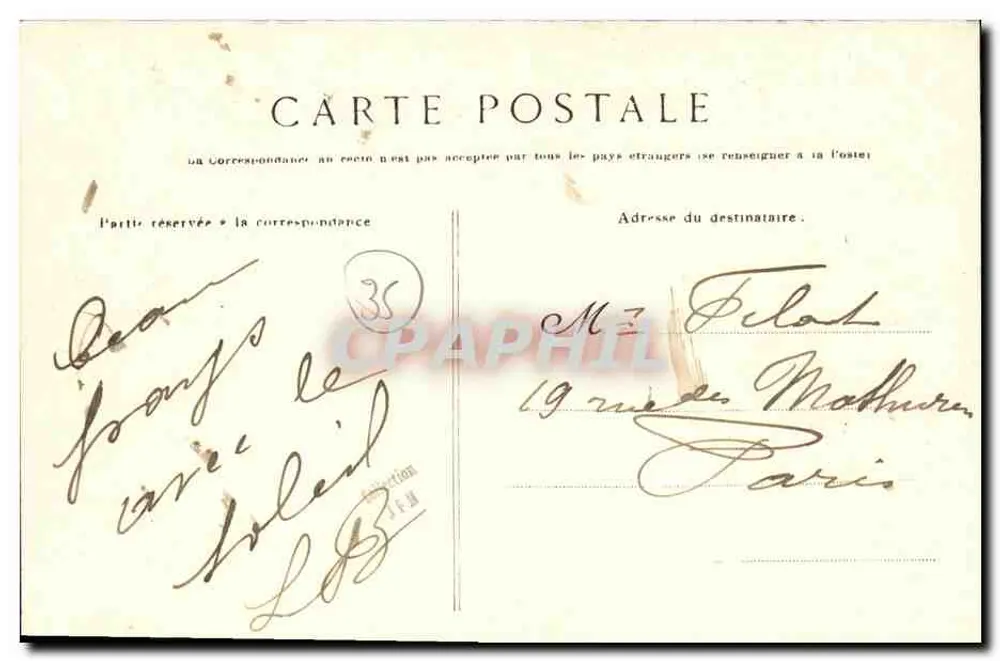 Dinard — O Balcão - As Lanchas — G.F. (Coleção GEMMALIS) - Verso