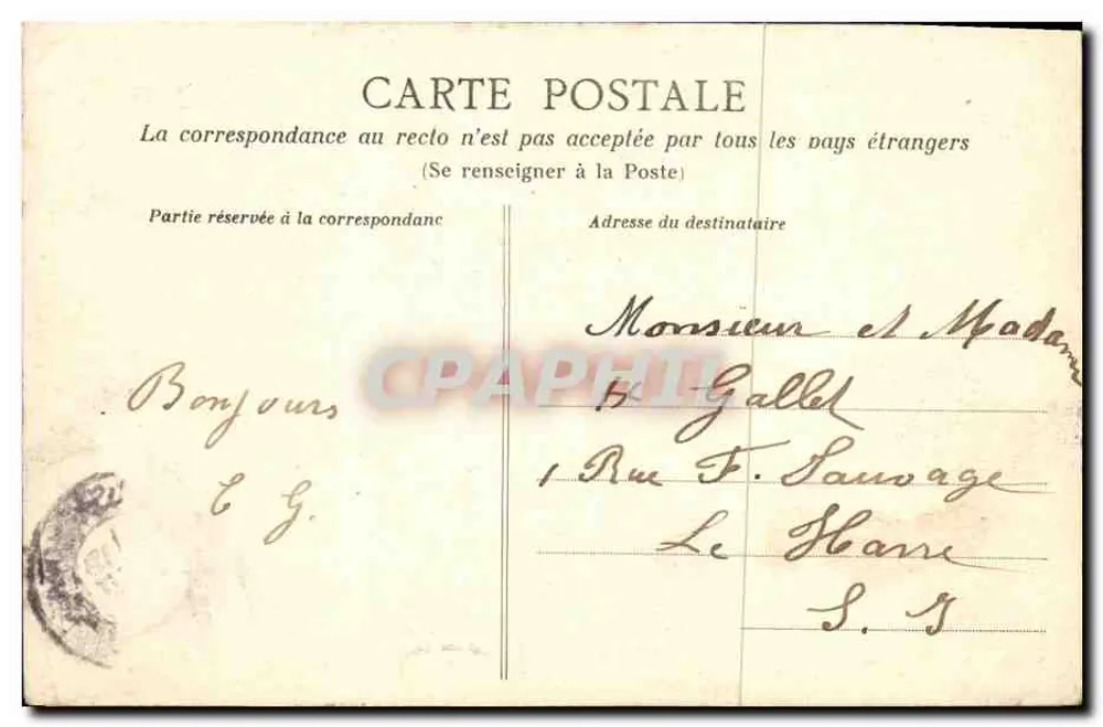 Dinard - Le Grand Hôtel du Casino — Côte d'Émeraude — HLM, n°314 - Rückseite