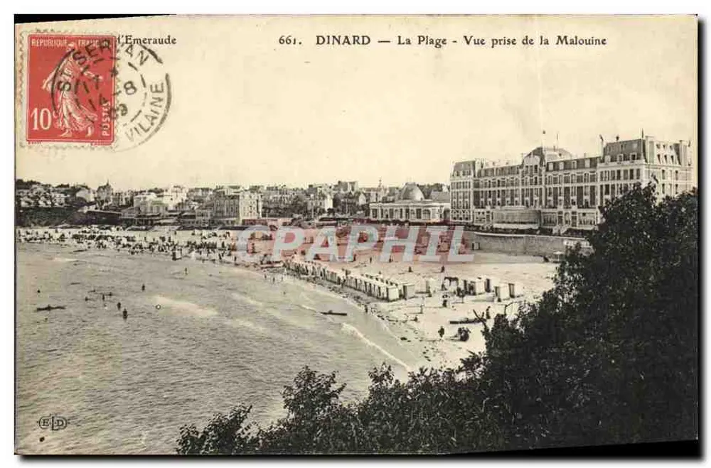 Dinard — Die Bucht — Ansicht von der Malouine — Verlag ELP, n° 661 - Vorderseite