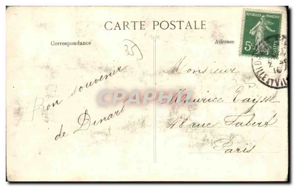 Dinard — Sortie du Grand Casino — Côte d'Émeraude, n°715 - Verso
