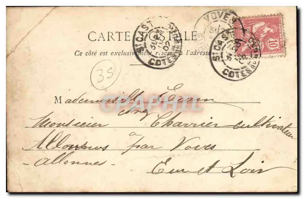 Dinard - A Praia e a Malouine - G. F. - Verso