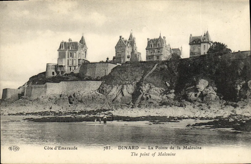 Dinard — A Ponta da Malouine — Costa da Esmeralda — Editor ELD, n° 783 - Frente