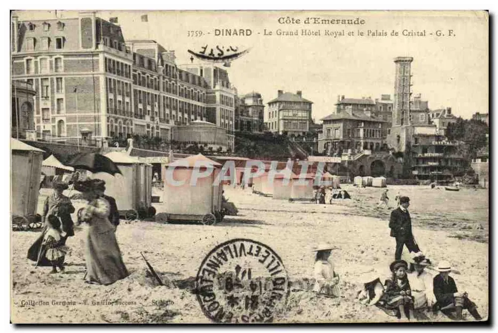 Dinard - Côte d'Emeraude - Das Grand Hotel Royal und das Palais de Cristal - G. F. - Vorderseite